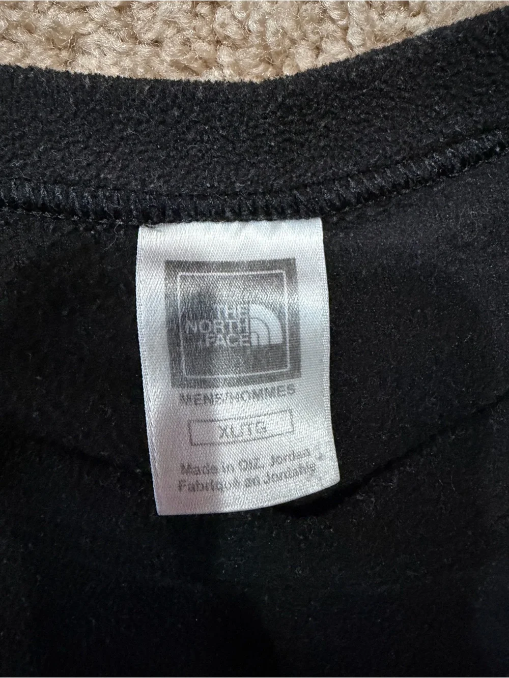 The North Face Black Fleece with White Logo